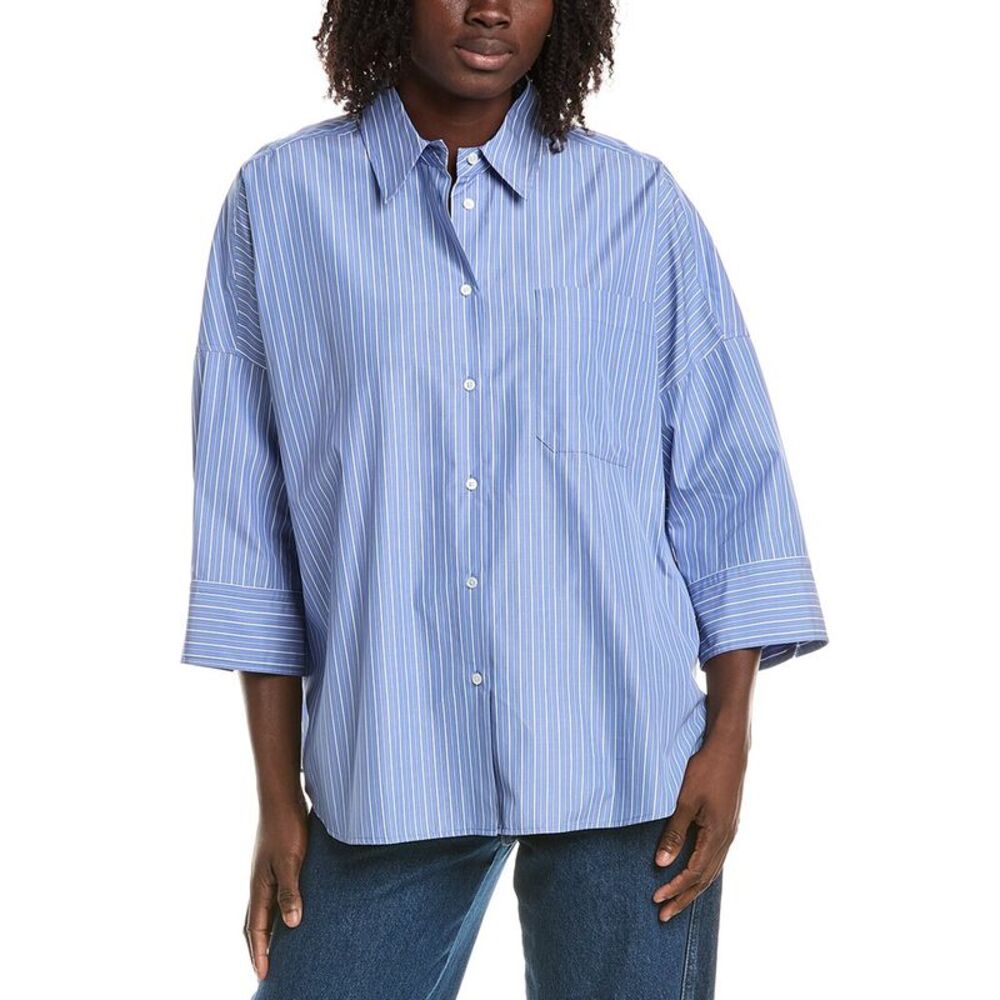 Max Mara Womens Weekend Zavorra Shirt, Blue